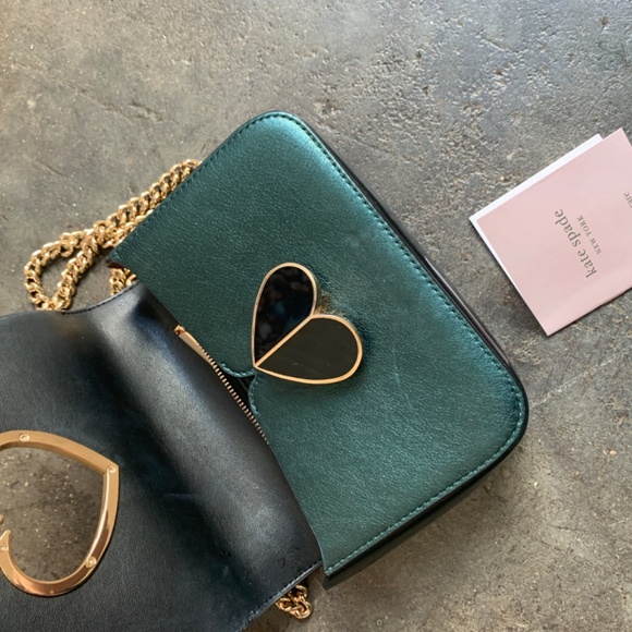 Kate Space Olive GLITTER Leopard Nicola Wicker Twistlock - Picture 7 of 10